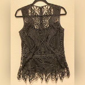 VENUS - Lace Peplum- Classy Blouse - Gothic